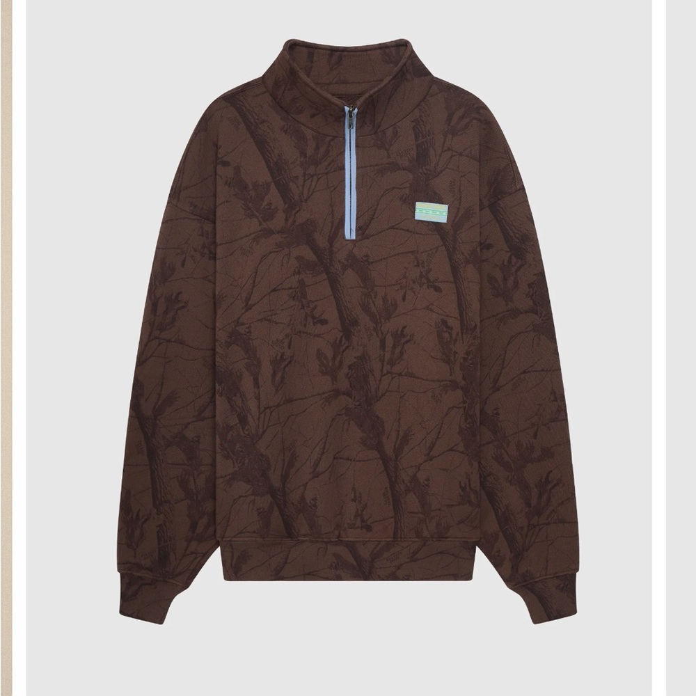 Dairy Boy Low Country Chocolate Brown Camo Quarter Zip